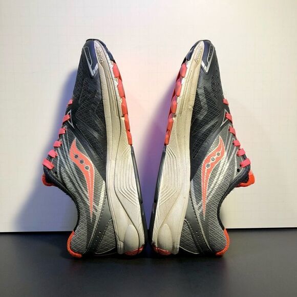 Womens SAUCONY Ride 9 Gray Running Shoes / Size 7.5 - Picture 7 of 10